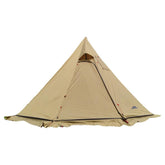 Vilemoon Tipi Hot Tent front view showing spacious interior for family camping