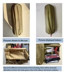Vilemoon Tipi Hot Tent stove hole and window for ventilation