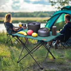 VILLEY folding table aluminum panel ensures no sag during meals or gear placement
