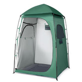 VINGLI 6.8ft shower tent setup showing quick tool-free assembly for outdoor use