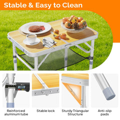 VINGLI aluminum-frame construction emphasizes durability for camping and outdoor use
