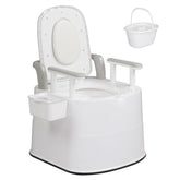 VINGLI larger portable toilet for adults with a roomy seat for camping comfort