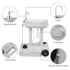 VINGLI portable sink towel holder for quick drying