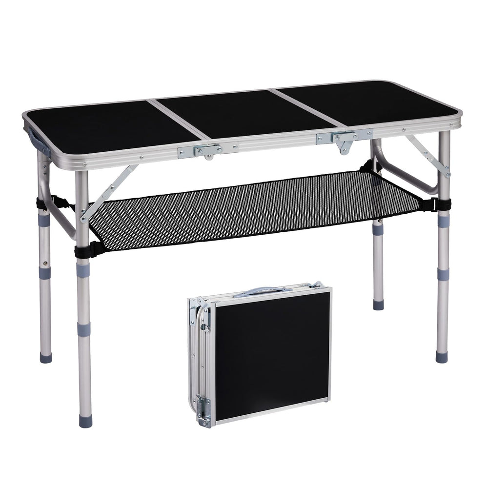 VINGLI small folding table on beach, ideal for picnics and outdoor dining