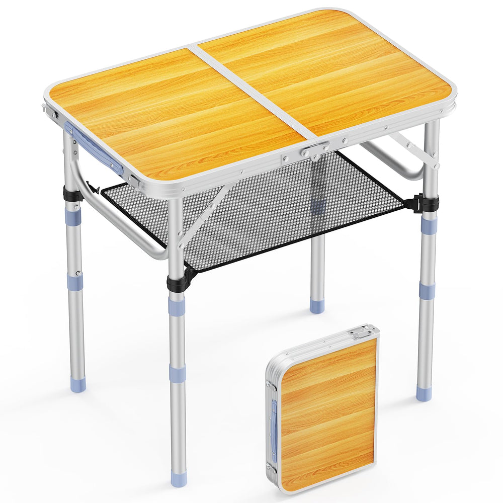 VINGLI small folding table demonstrates compact stowage for easy transport and storage
