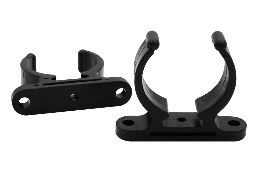 Vinland Marine boat ladder clip closeup showing durable Delrin grip.