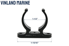 Vinland Marine fishing rod holder clip organizes gear for trips.