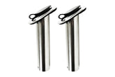 Vinland Marine flush-mount rod holder at 15-degree angle for flexible rod positioning.