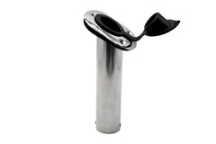 Vinland Marine flush-mount rod holder at 90-degree angle for upright rod placement.