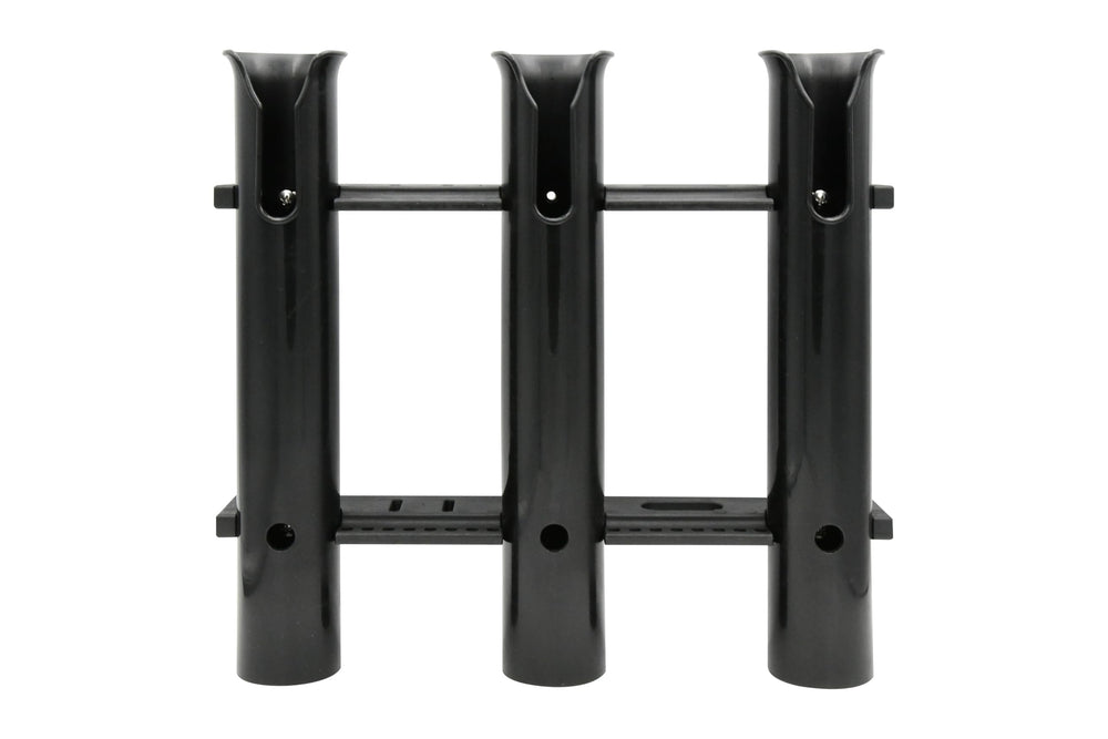 Vinland Marine plastic rod holder wall mount in white and black for organized storage.