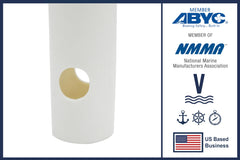 Vinland Marine insert for pontoon rod holders adds protection.