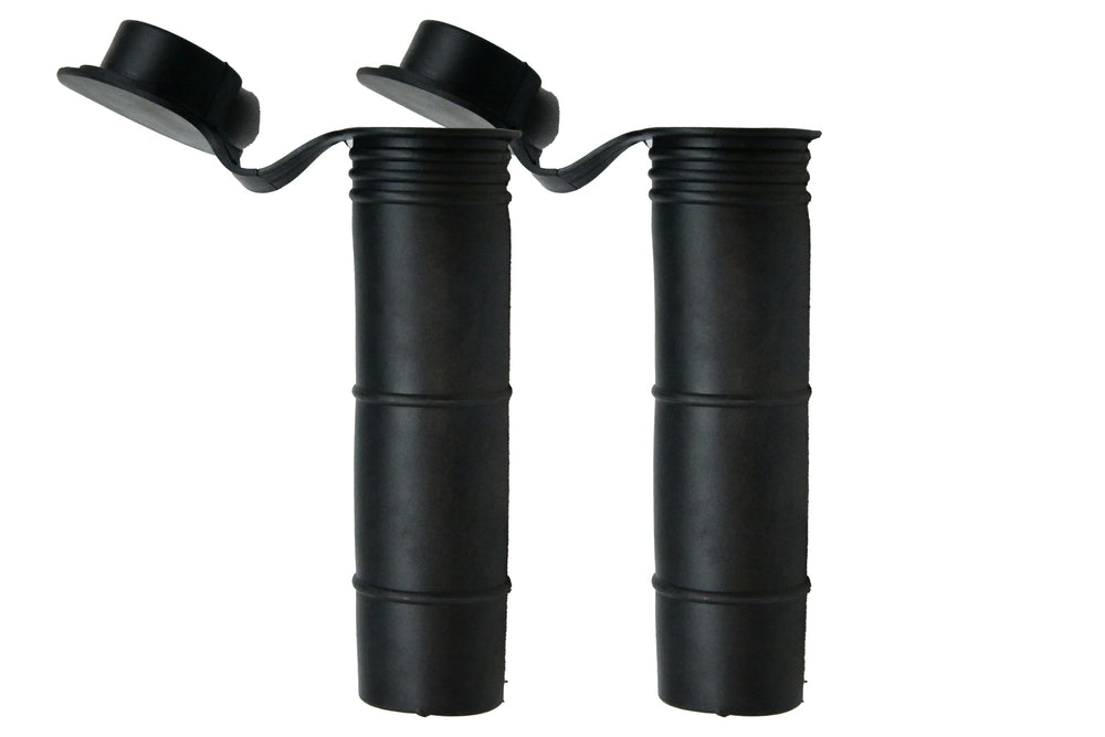Vinland Marine rod holder liner cap at 15° angle for secure boat mounting.