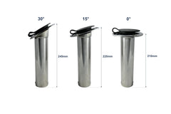 Vinland Marine rod holder liner with 90-degree angle for shore setups