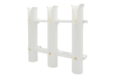 Vinland Marine wall-mount rod holder white keeps rods secure on wall.