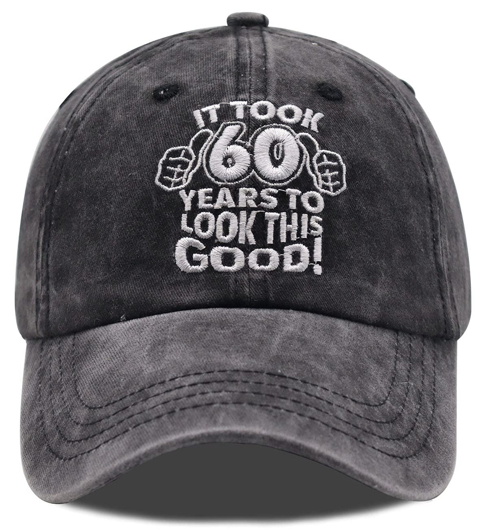 Front view of Vintage 60th Birthday Cap
