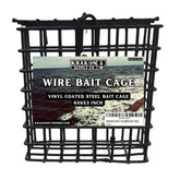 Vinyl-coated wire bait cage for crab and lobster traps - 6in x 6in x 3in (1) - front view