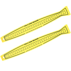 Front view of VioraWhite 2 Pcs Fish Measuring Board