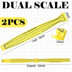 Side view of foldable VioraWhite Fish Measuring Board