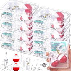 VioraWhite compact mini fishing kit with transparent storage box