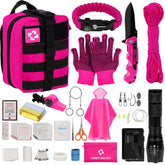 Vioview emergency kit pouch neatly organized for quick access during camping and road trips.