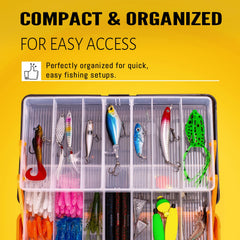 Pliers, bobbers, weights and rigs included in the Vipfish kit