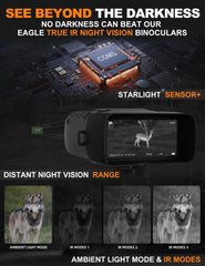 Night vision goggles with 5000mAh battery