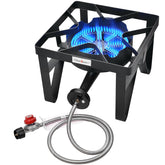 Vivicreate high-pressure burner for rapid outdoor cooking and boiling.