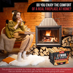 Vivlly fatwood fire-starter-sticks-resin-rich-ignition delivers quick light with natural resin.