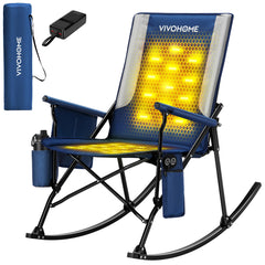 VIVOHOME 45W heated rocking chair back pad provides even warmth outdoors on chilly nights