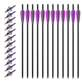 VKEDA 20-inch carbon crossbow bolts pack—durable target-practice set.