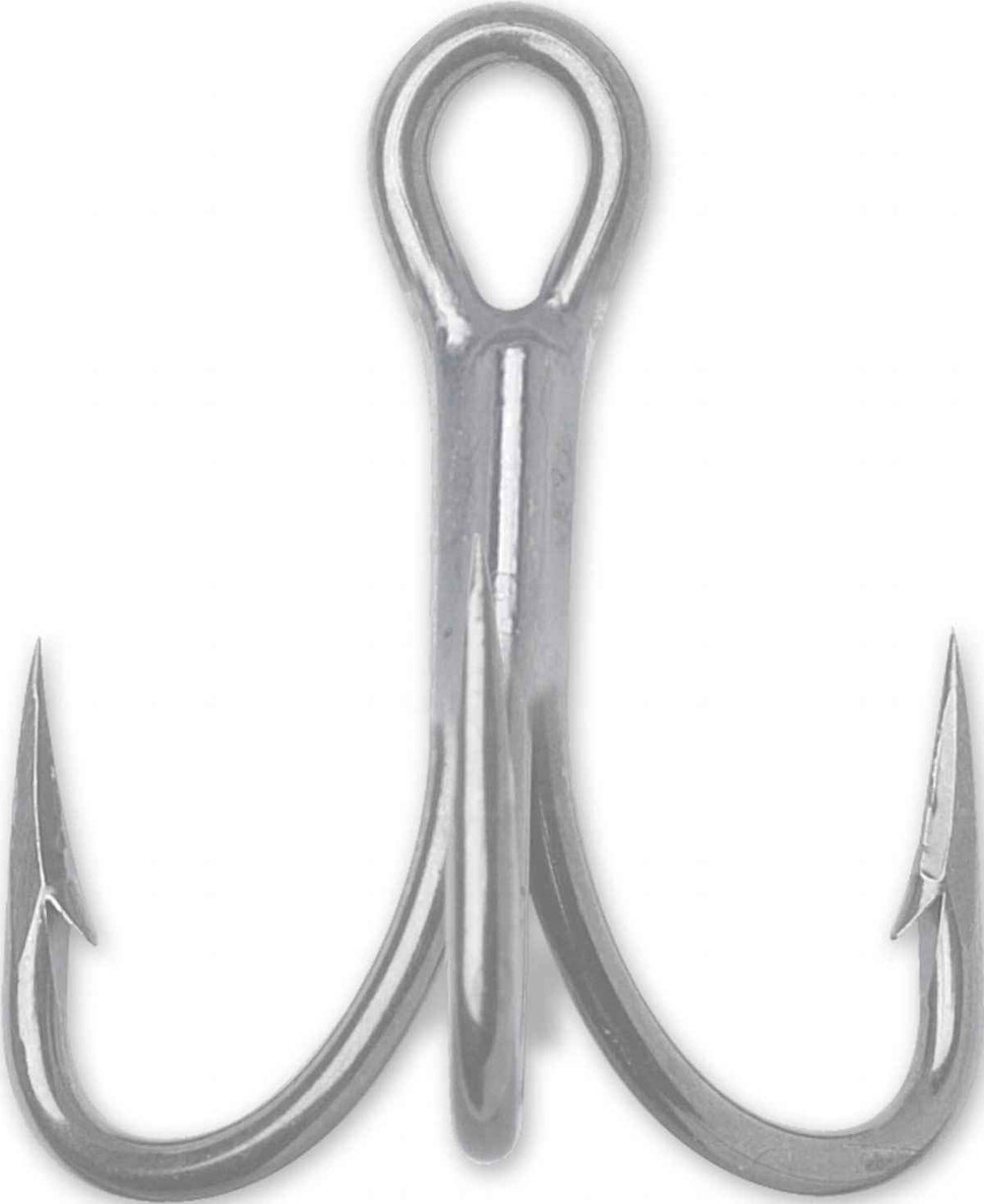VMC 9626PS O'Shaughnessy treble hook with permasteel finish, durable for saltwater use.