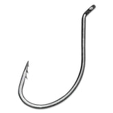 VMC Fastgrip Octopus Black Nickel #4 hook close-up for precise bait presentation.
