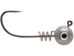 VMC Hybrid Swimbait Jighead Natural finish secures soft plastics for stronger hooksets.