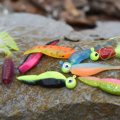 VMC Neon Moon Eye Jig 3/8 Fathead UV finish boosts visibility in stained water.