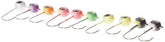 VMC Neon Moon Eye Jig Kit 3D holographic eye enhances lure visibility for night fishing.