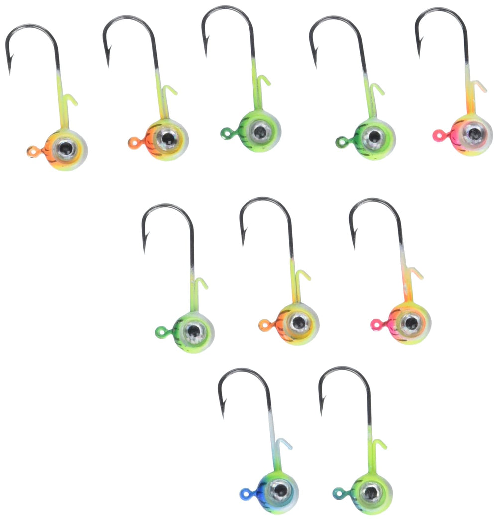 VMC Neon Moon Eye Jig UV Kit front view showing vivid glow