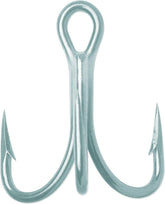 VMC O'Shaughnessy Treble Short 4X Perma Steel hook close-up for durable boating performance.