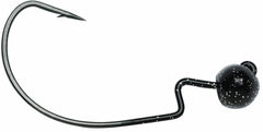 VMC Rugby Jig 3/16 Black for rock-bottom fishing with stable action and sharp point.