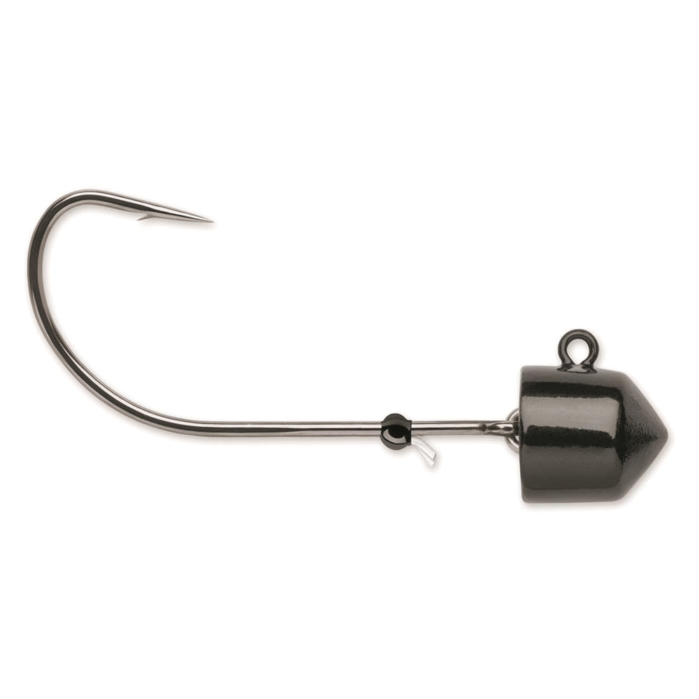VMC SNRJ18 1/8 oz black Swingin Ned Rig Jig top view for precise rigging.