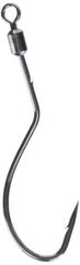 VMC Spindrift Hook Black Nickel #1 front view for smooth lure presentation.