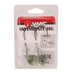 VMC Swimbait Jig Shad with concave head and 3D eyes for lifelike baitfish imitation