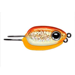 VMC Tear Drop Jig 14GGF Glow Gold Fish closeup reveals durable glow finish.