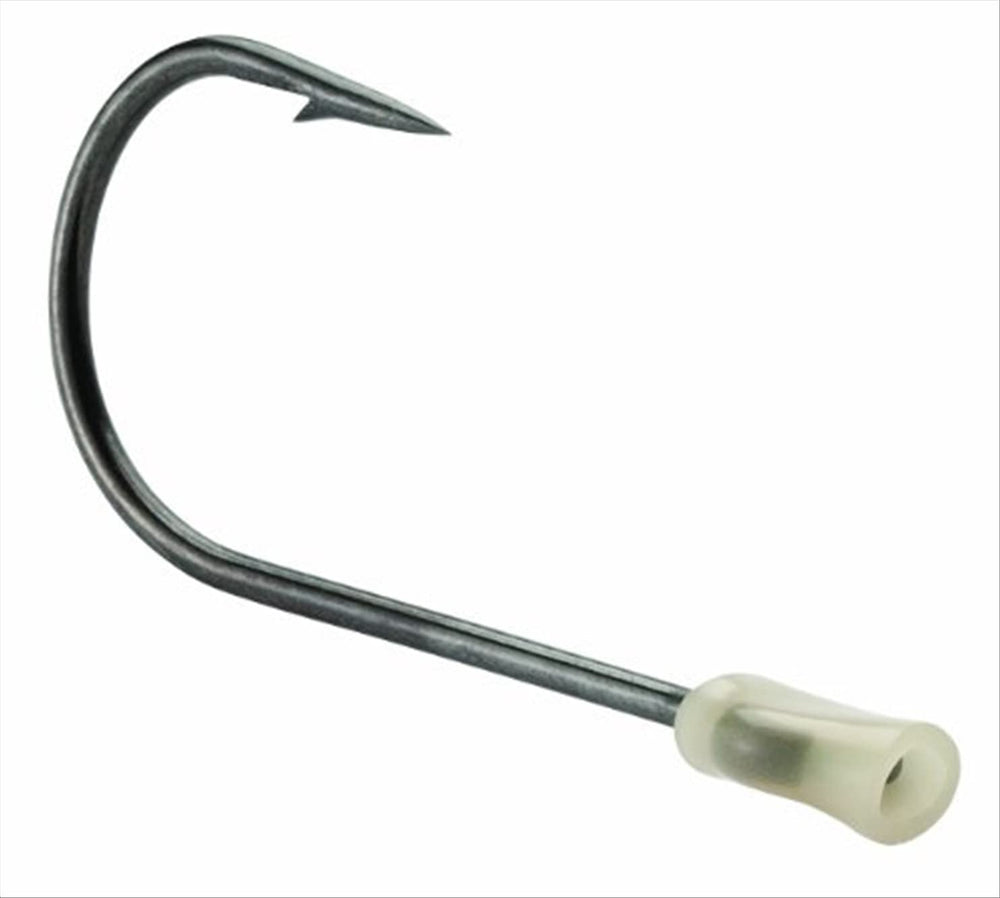 VMC trailer hook 1-0 in black-nickel improves bite connection on spinner baits