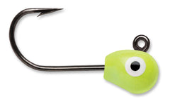 VMC Tungsten Mongo Jig 1/32 oz Glow Chartreuse ready to attract panfish
