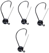VMC Wacky Weedless Jig 1/8 Black top view for precise placement in vegetation