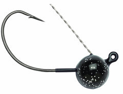 VMC Wacky Weedless Jig head in black nickel for weedless fishing and confident hookups