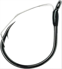 VMC Weedless Wacky Hook Black Nickel 1/0 for weedless rigs and snag-resistant presentations.