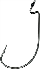 VMC Wide Gap Hook size 4/0 in black nickel for Texas and Carolina rigs; improves presentation