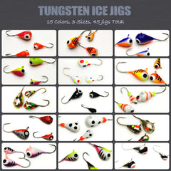VMSIXVM 4mm tungsten ice jig head with #14 hook