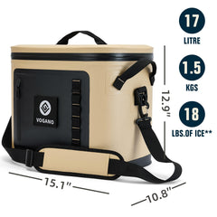Vogano Soft Cooler preserves chill up to 24 hours.